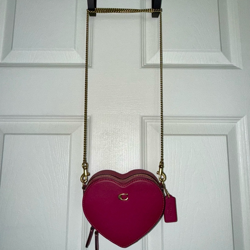 Coach Heart-Shaped Pink Crossbody Bag